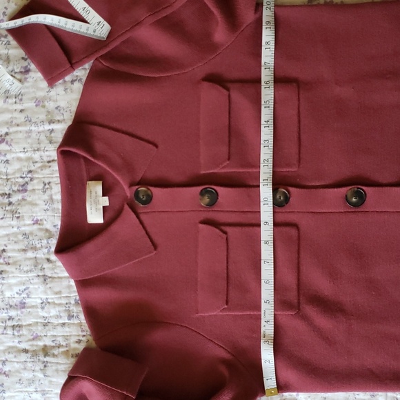 Sezane Betty Cardigan - Rosewood - S - Picture 12 of 13